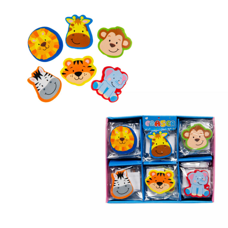 Inkleurbare jungle dieren maskers van karton