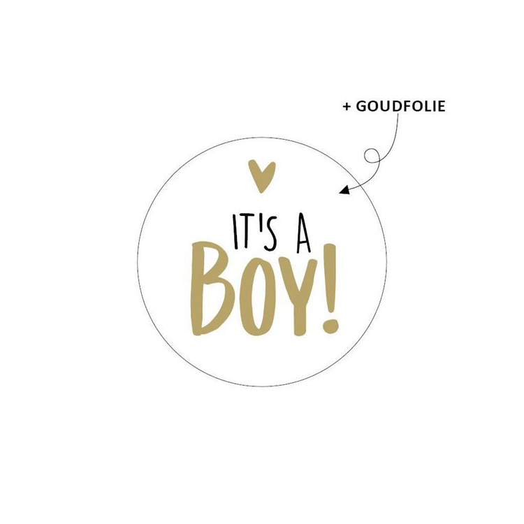 Geboorte stickers jongen it's a boy