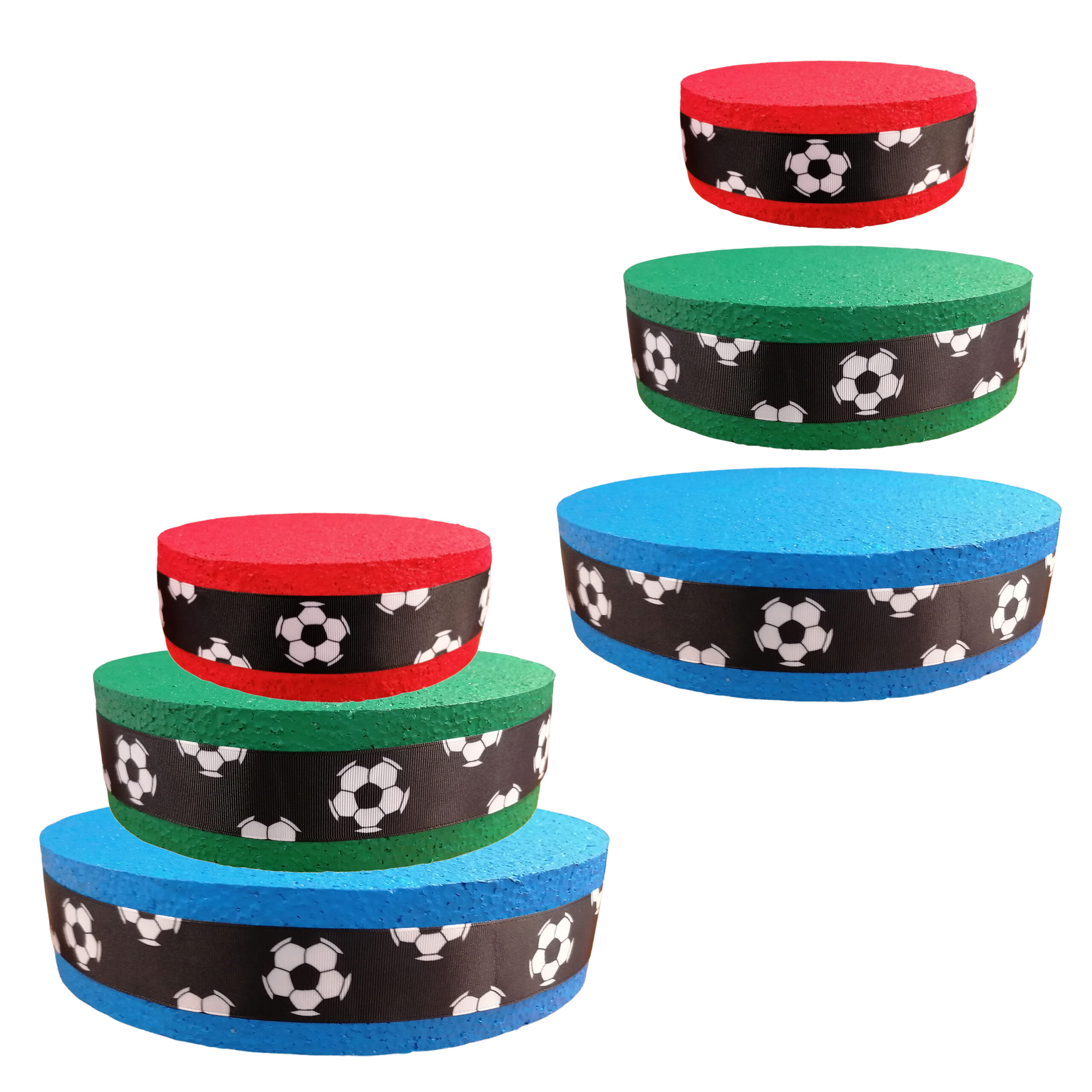 Traktaties maken displays voetbal