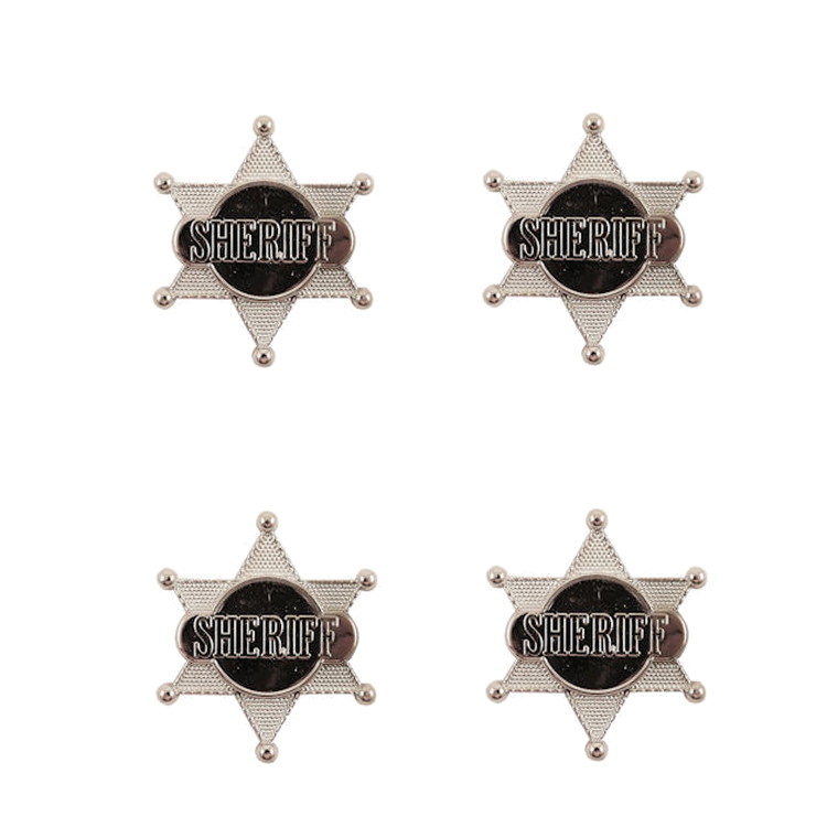 Zilveren sheriff badge uitdeelcadeautjes jongen