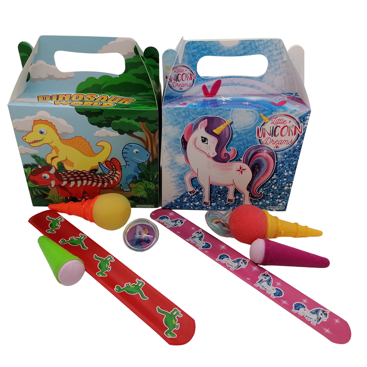 eenhoorn dino traktatiesdoosjes uitdeelcadeautjes