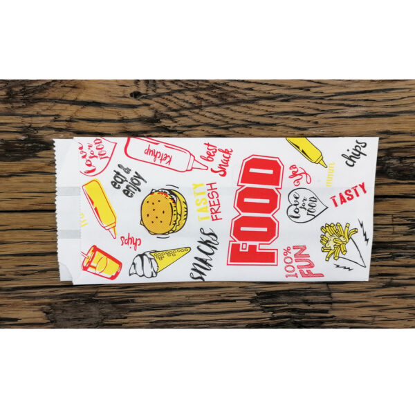 Klein patat zakje papier fast food traktatie
