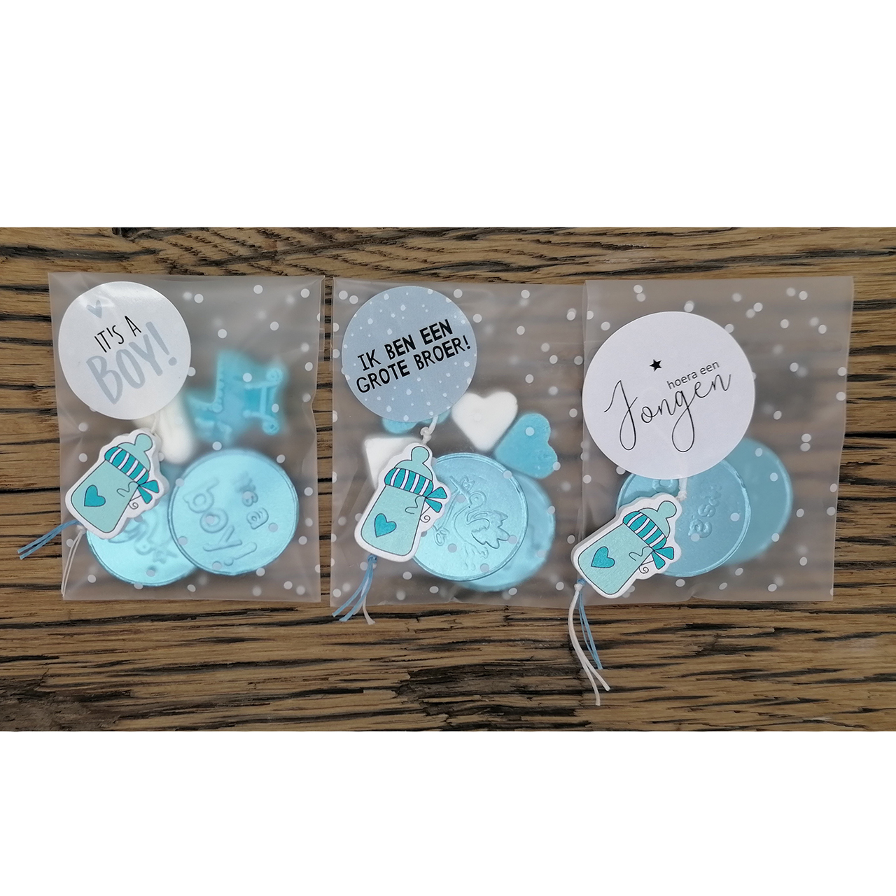 Baby jongen traktatie blauw snoep goedkoop