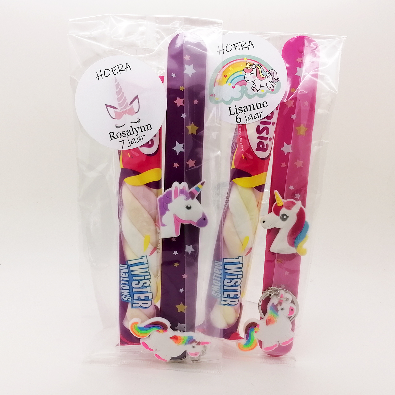 Traktatie eenhoorn uitdeelcadeautje snoep