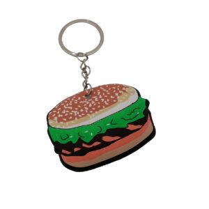 Hamburger snack sleutelhangers uitdeelcadeautje