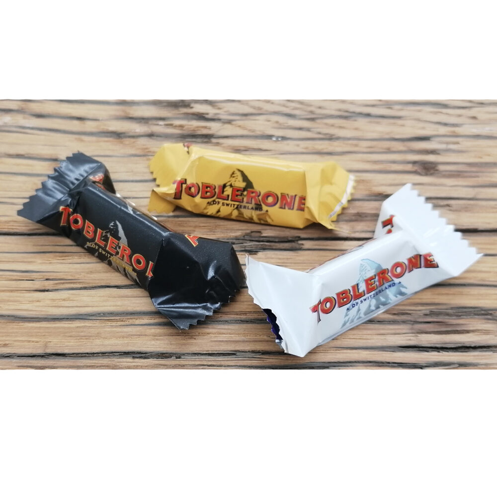 Toblerone chocolade mini mix juffen cadeautje maken