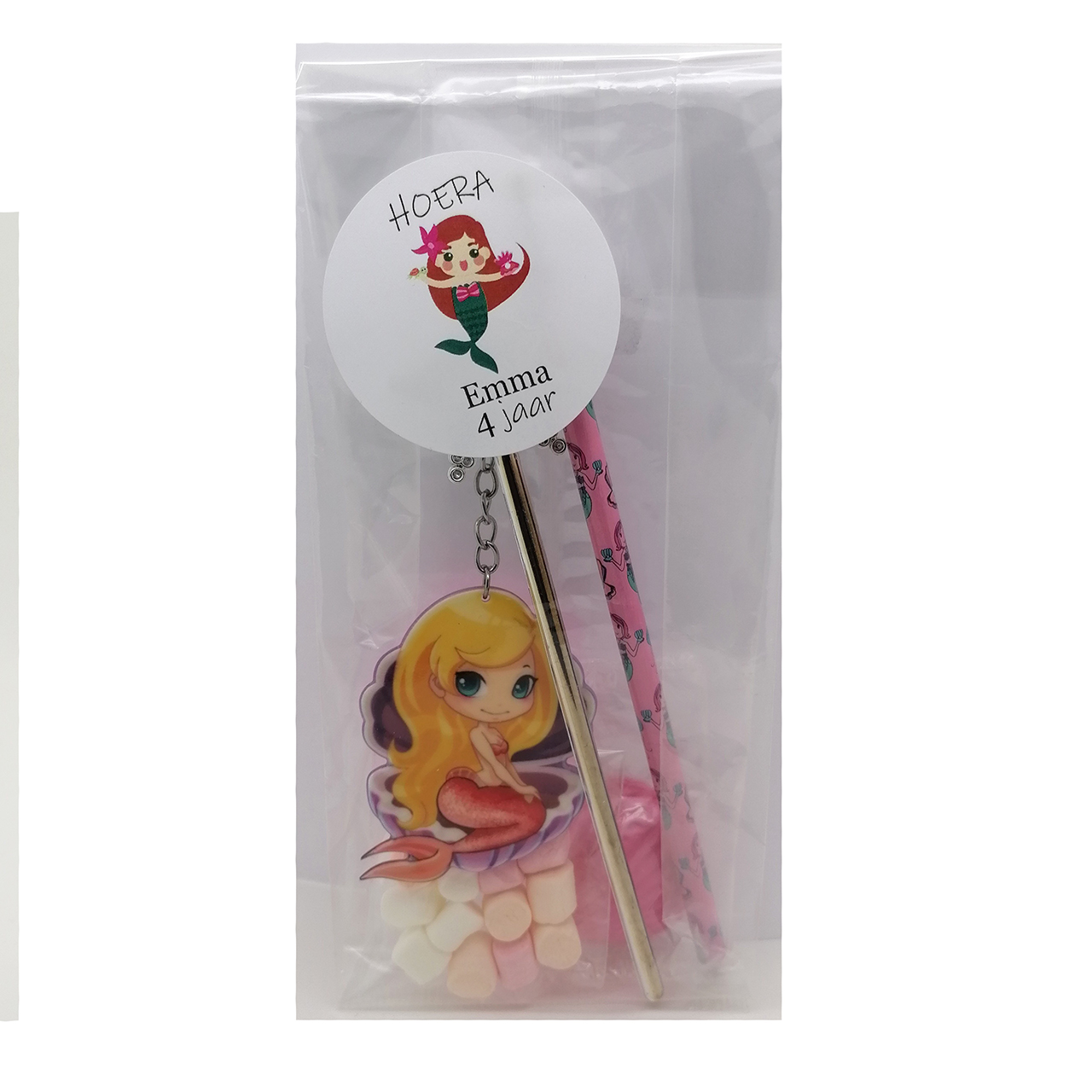 Traktatie ideeen meisje kant en klaar zeemeermin Zeemeerminnen traktaties snoep uitdeelcadeautjes