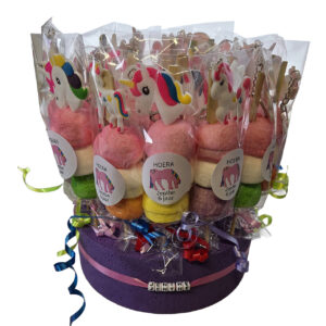 Unicorn sleutelhanger spekbol snoeptaart