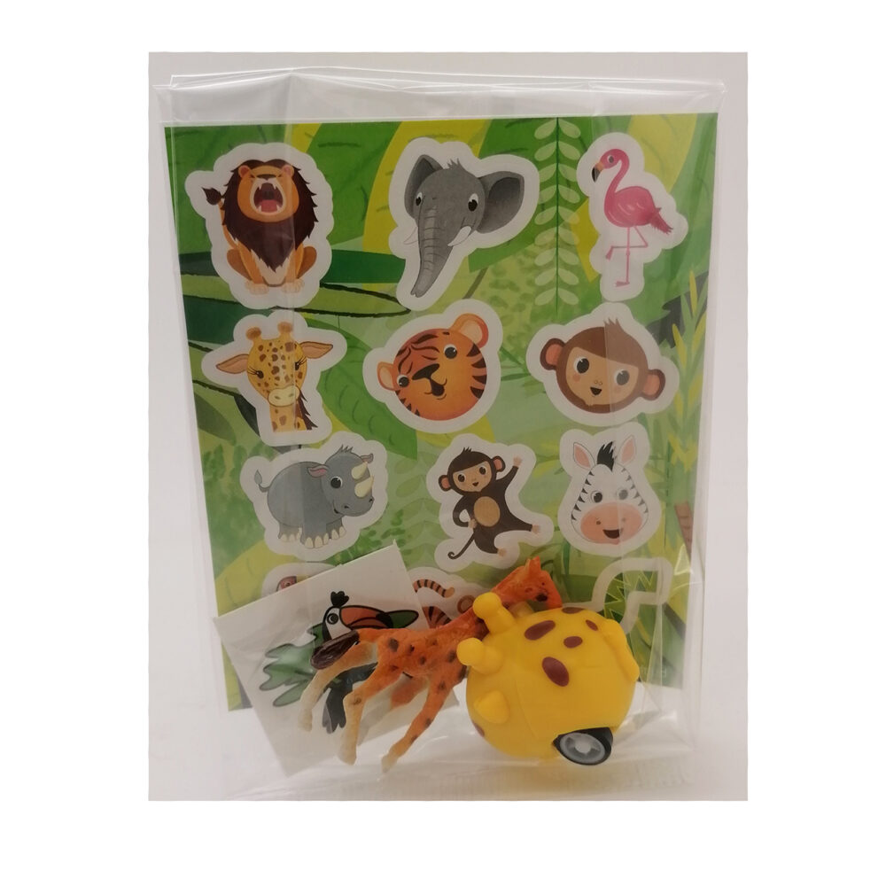 Sticker jungle dieren kant en klare traktaties