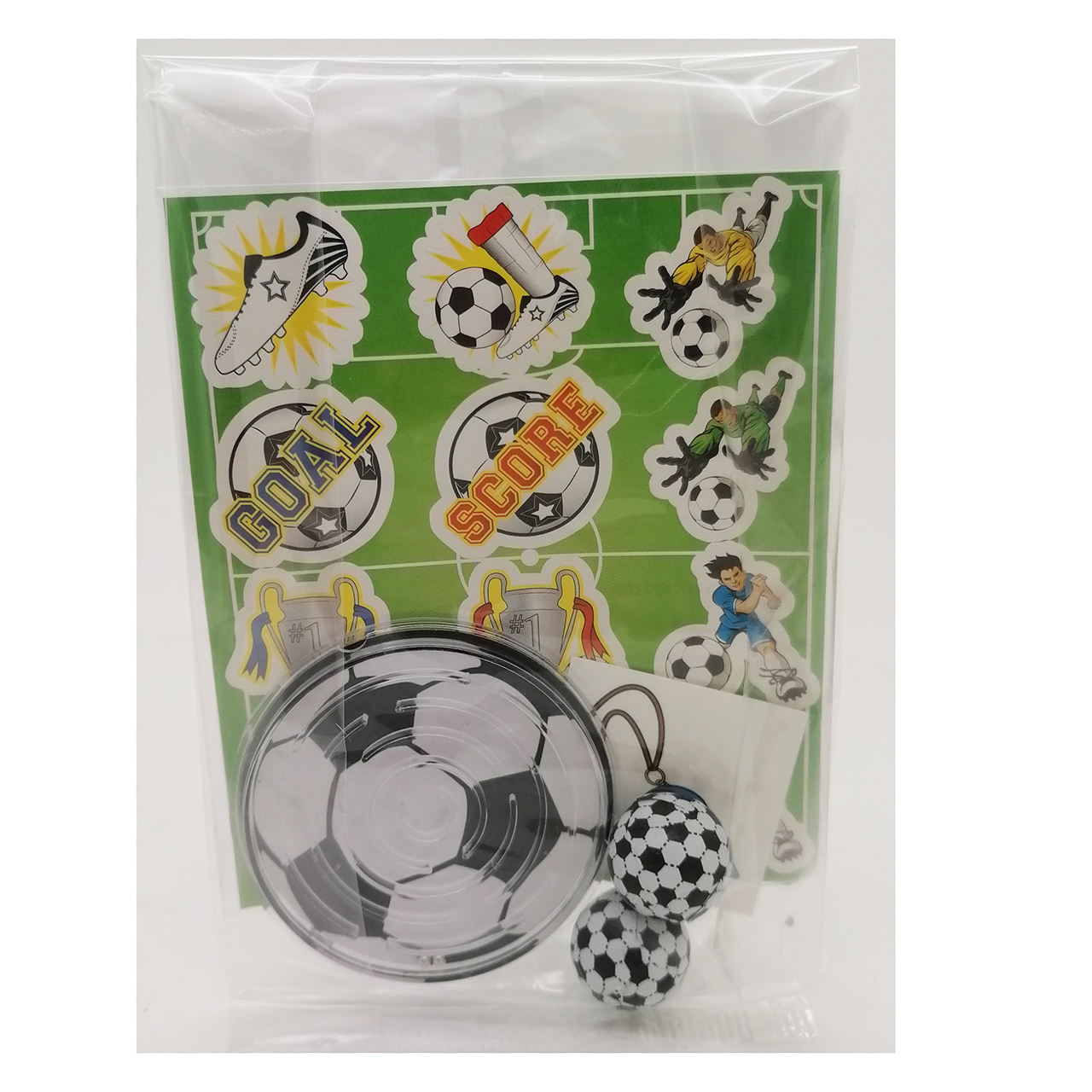 Traktatie voetbal chocolaatje spelletje