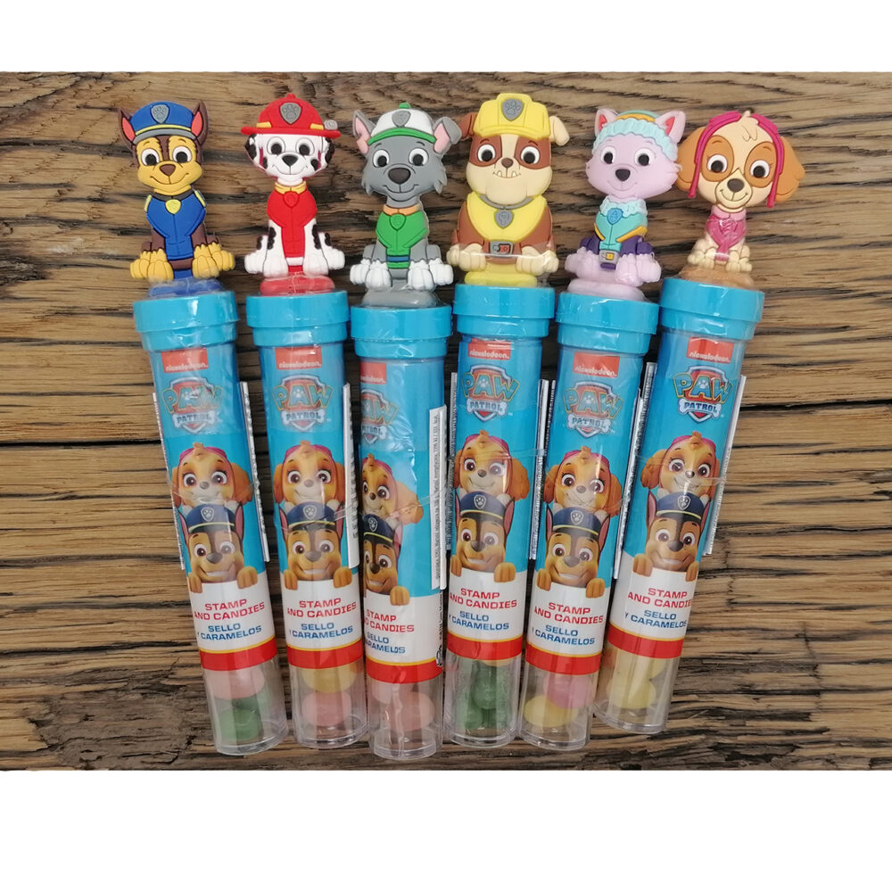 Traktatie snoep paw patrol stempels