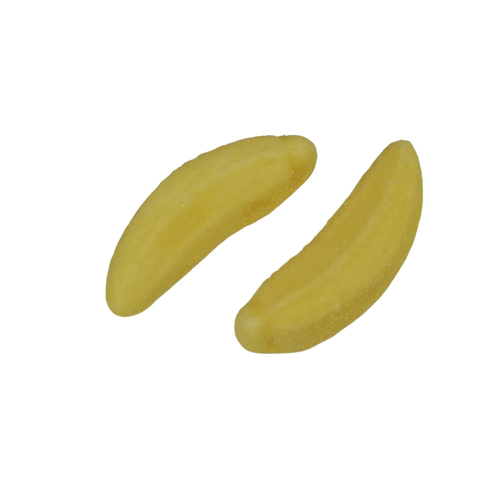 gesuikerde banaan snoepjes geel