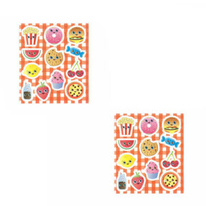 Traktatie cadeautje stickers fast food