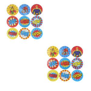 Stickervel super hero traktatie cadeautjes