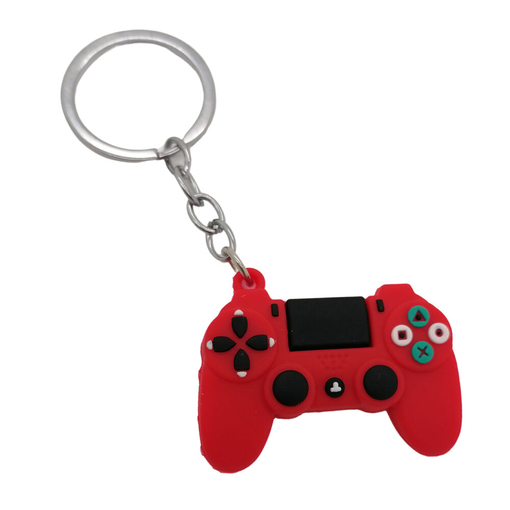 Sleutelhangers rood game controller uitdeelcadeautje