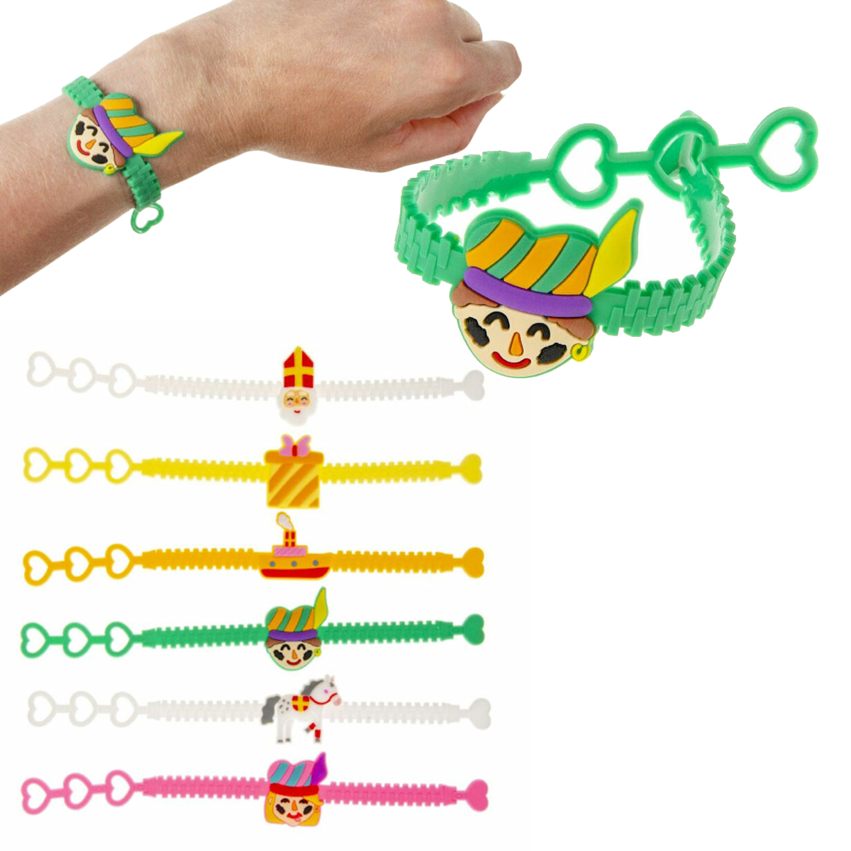 Schoencadeautjes sinterklaas armbandje goedkoop Schoencadeautjes sinter armband verstelbaar