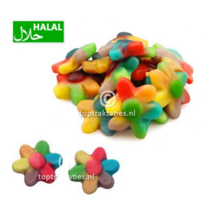 Halal snoepjes bloemetjes runder gelatine