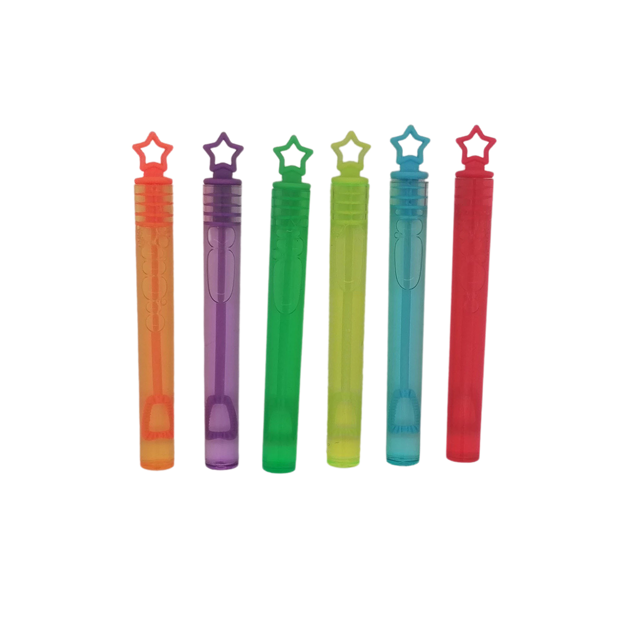 Kleine bellenblaas uitdeelcadeautjes gekleurd ster