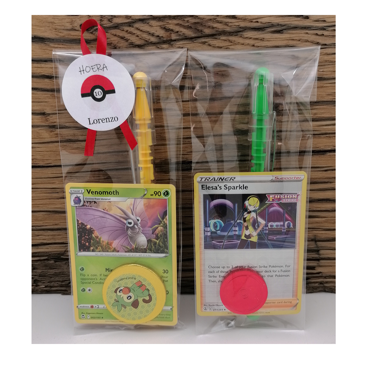 Pokemon traktatie met uitdeelcadeautjes doolhof pen kaart munt