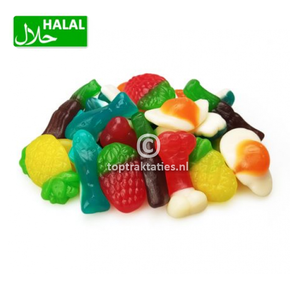 halal traktatie snoep 1 kilo zak mix