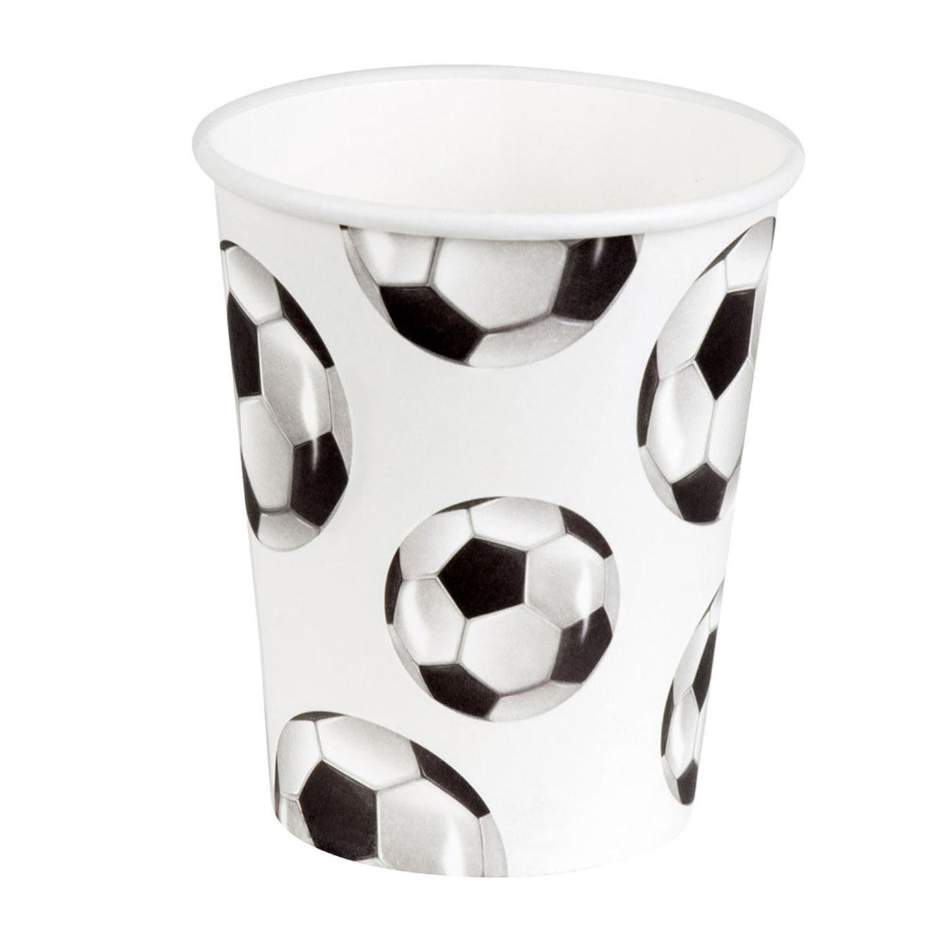 Voetbal drinkbeker papier traktatie bekers