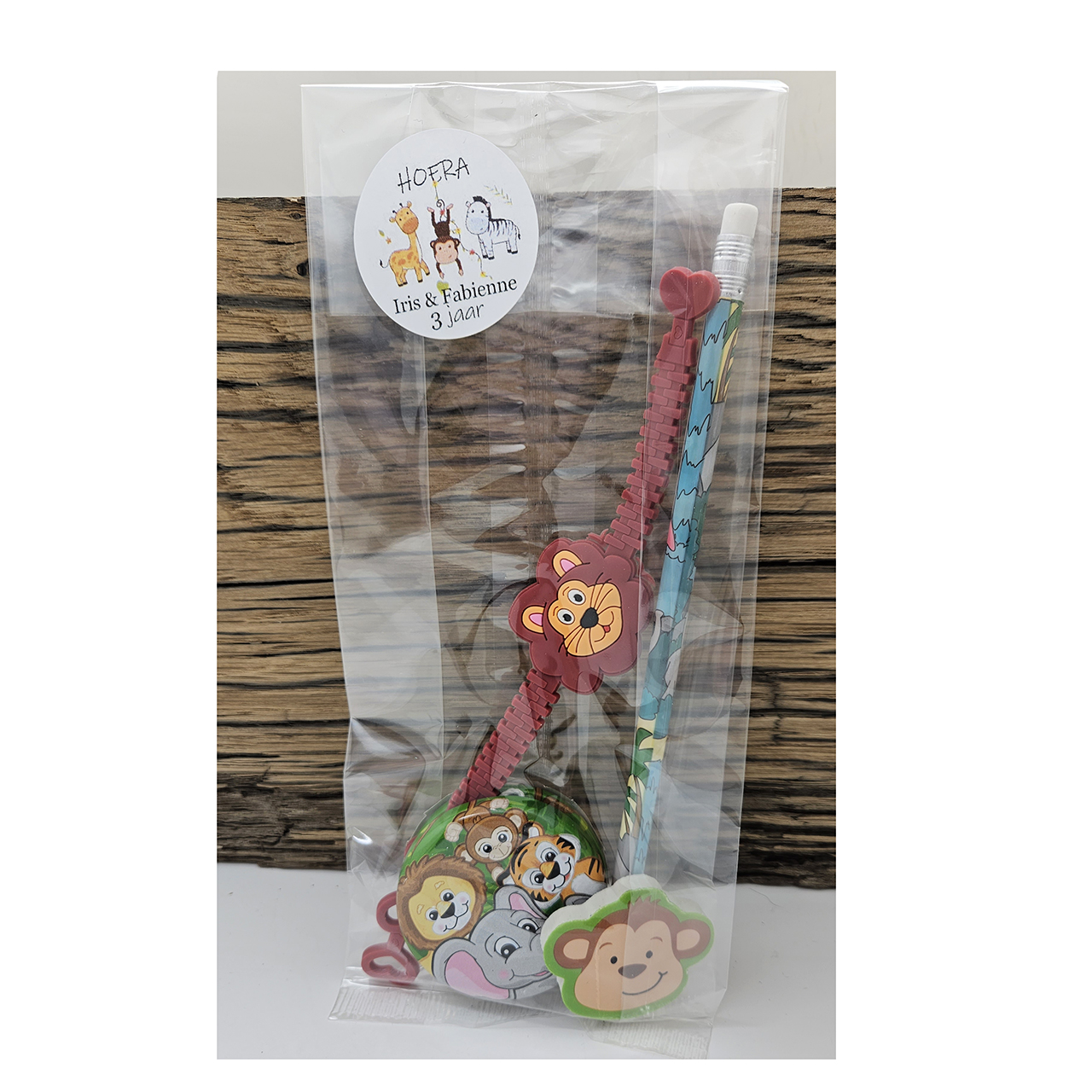 Kindertraktatie jungle dieren thema