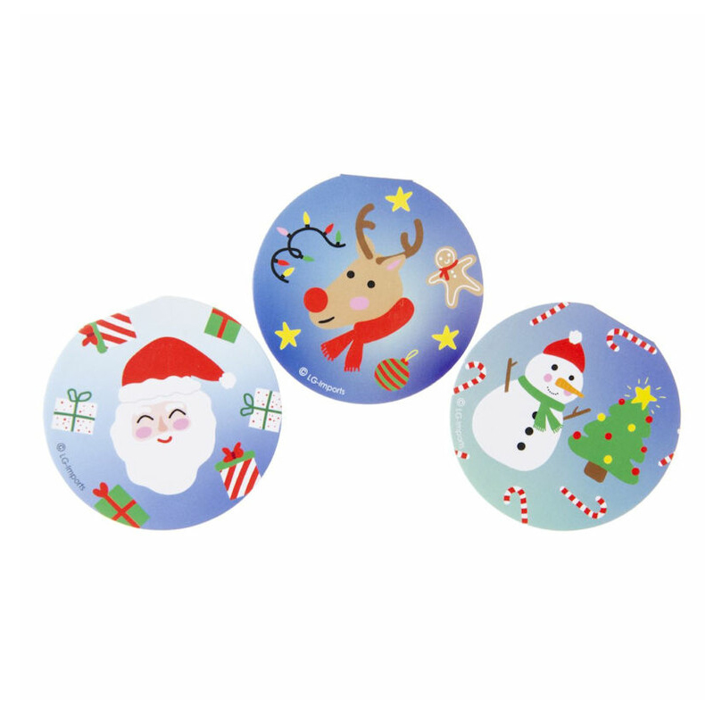 Kerst notitieblokjes kinderen traktatie cadeautje Notitieboekje kerst sneeuwpop rendier kerstmand