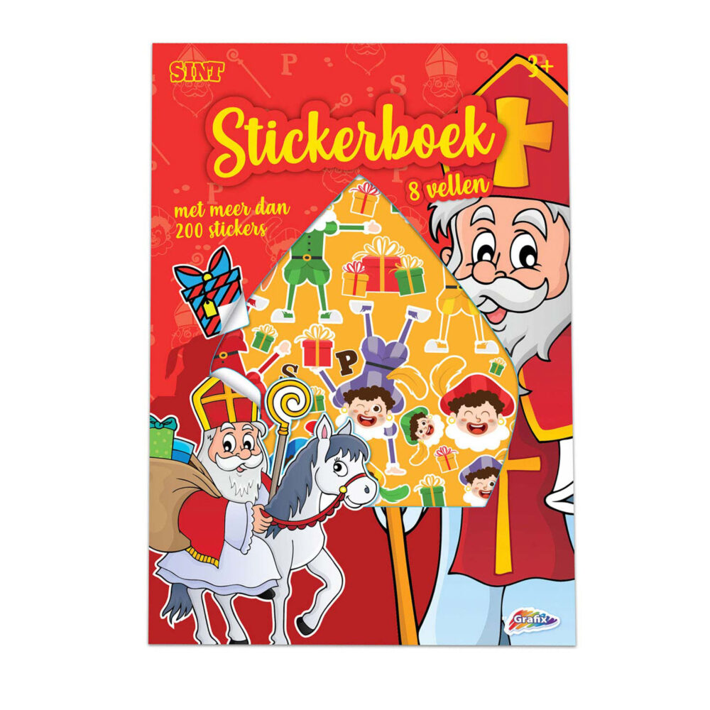 Sint en piet stickers stickerboek schoencadeautje