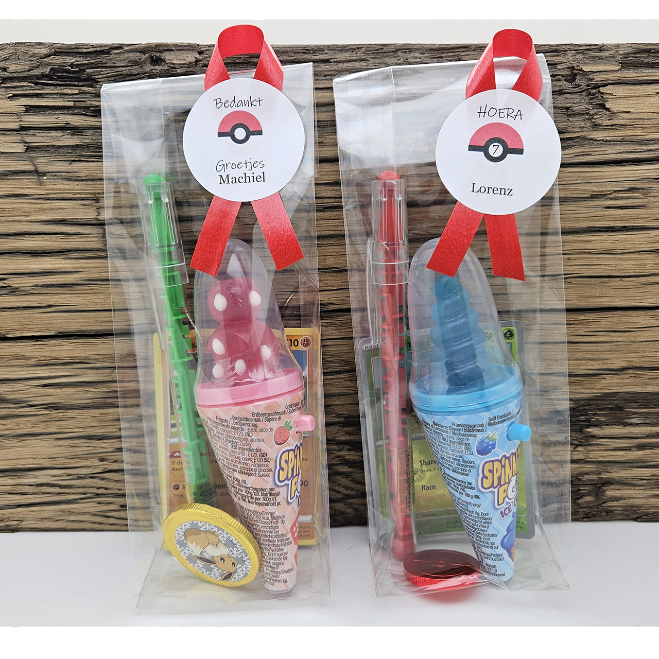 Lolly uitdeelcadeautjes Pokémon met naam