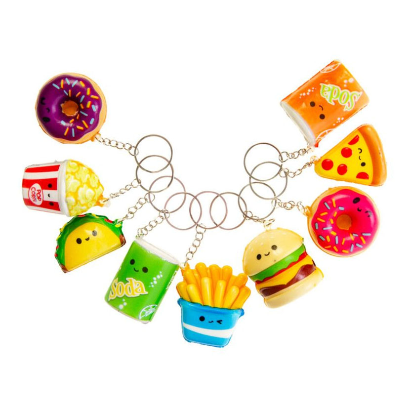 Fastfood traktatie sleutelhanger squishy