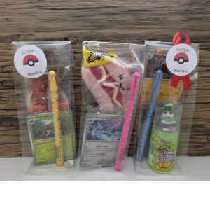 Pokemon traktatie basisschool kaart pen snoep