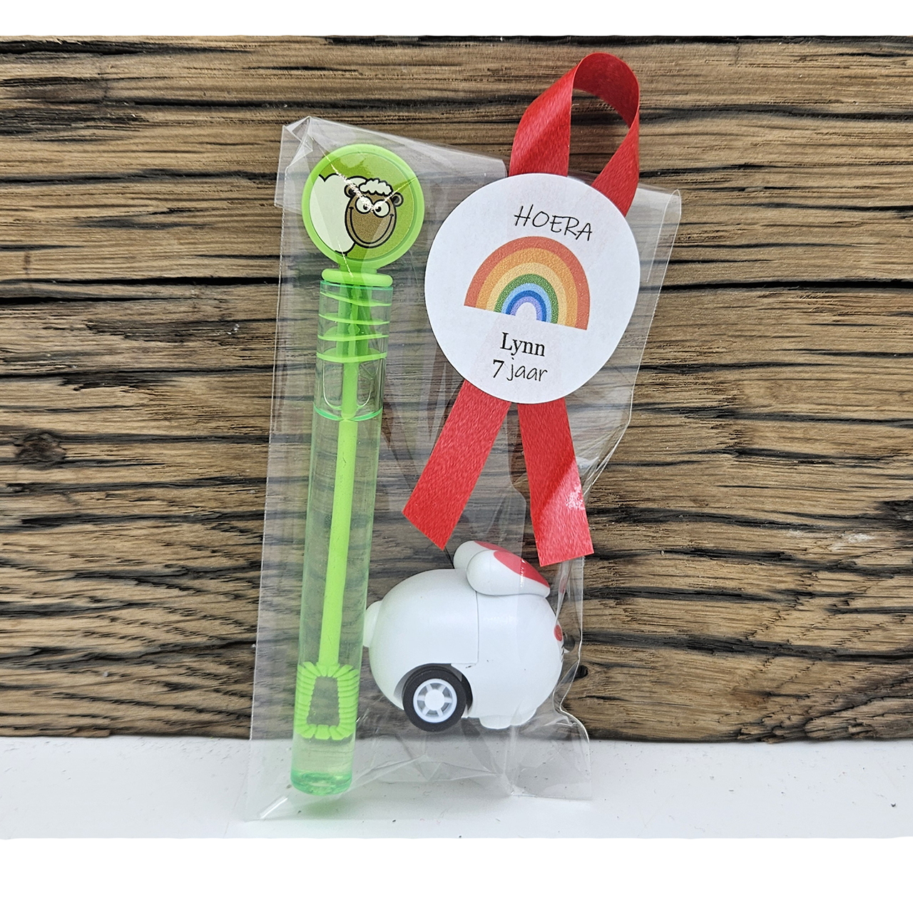 Bellenblaas boerderij dieren traktatie trekdiertjes