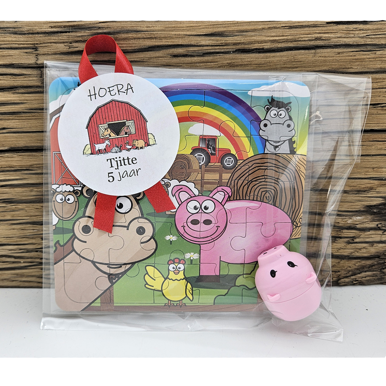 Boerderij dier traktatie puzzeltje diertje Dieren traktaties basisschool boerderij varken puzzeltje