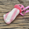 Snoep lolly geboorte voetje roze