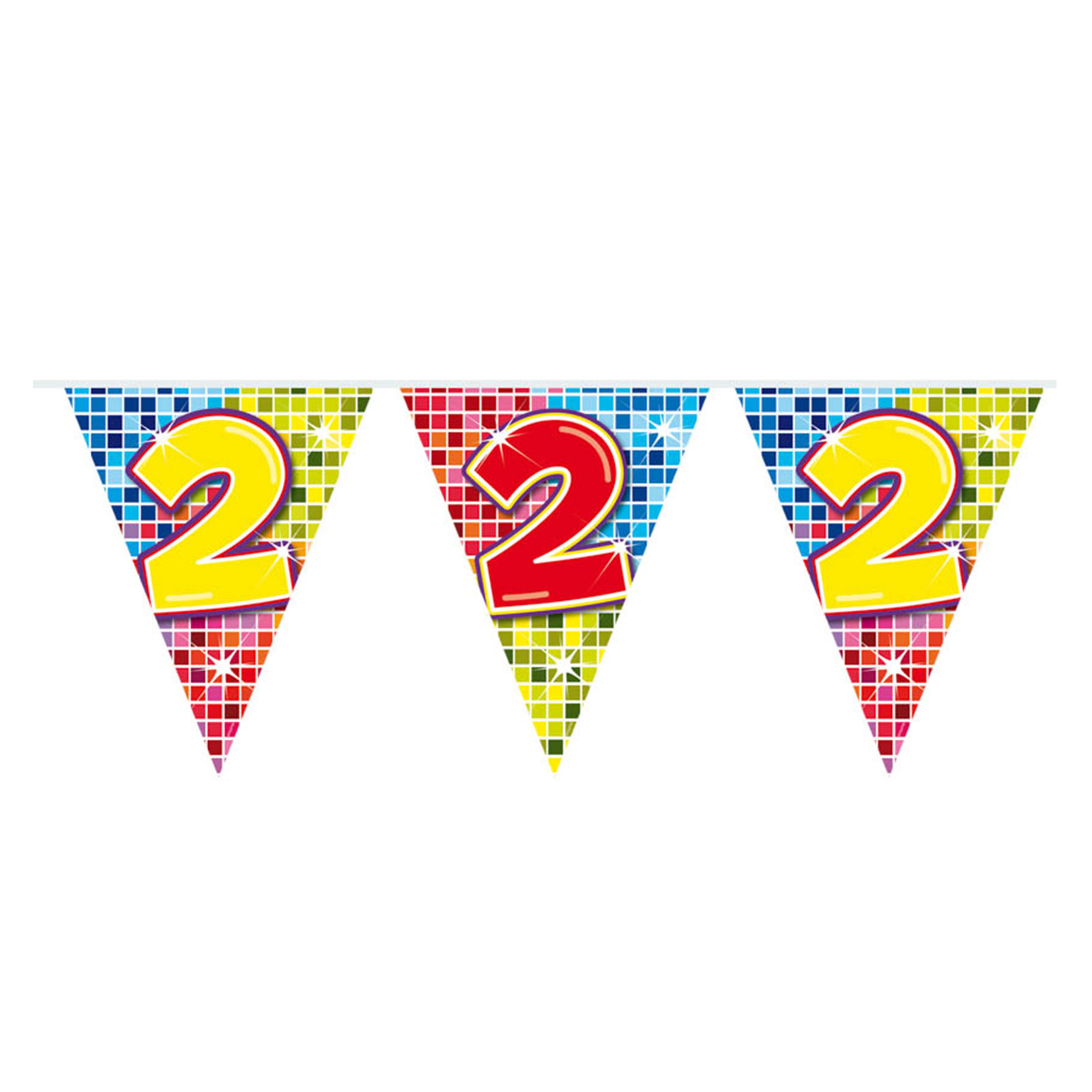 Leeftijd slinger 2 jaar vlaggetjes