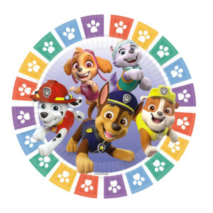 Papieren borden paw patrol thema versiering