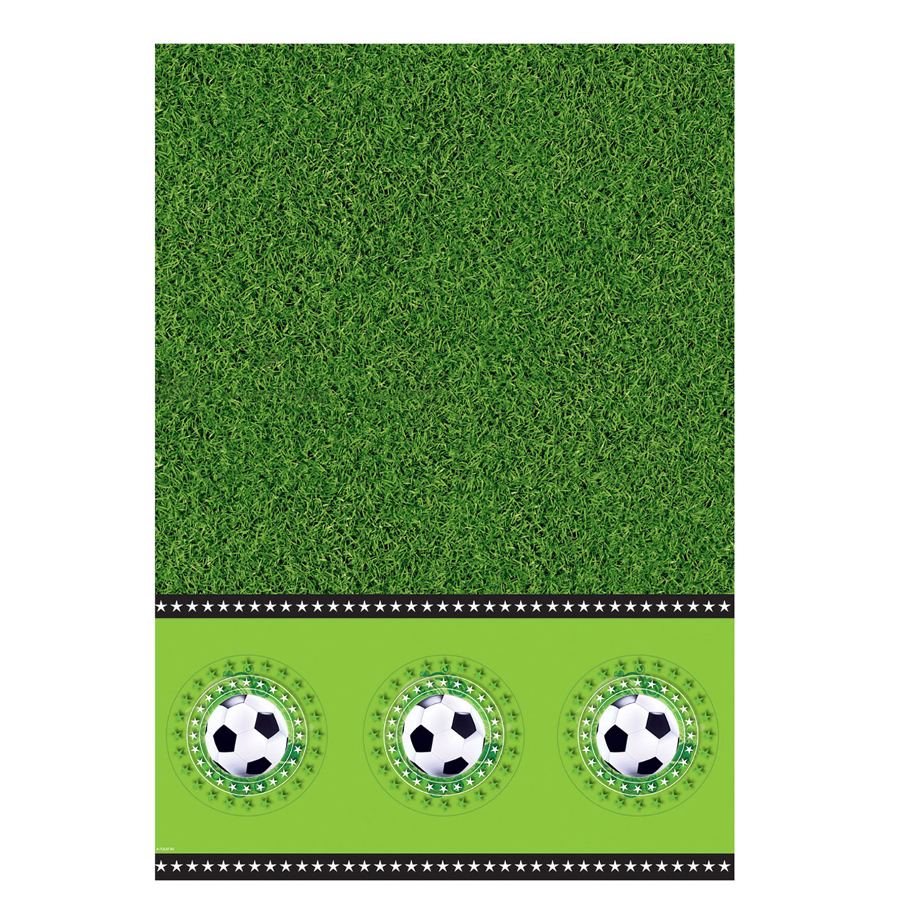 Voetbal tafelkleed grasmat feestversiering verjaardag