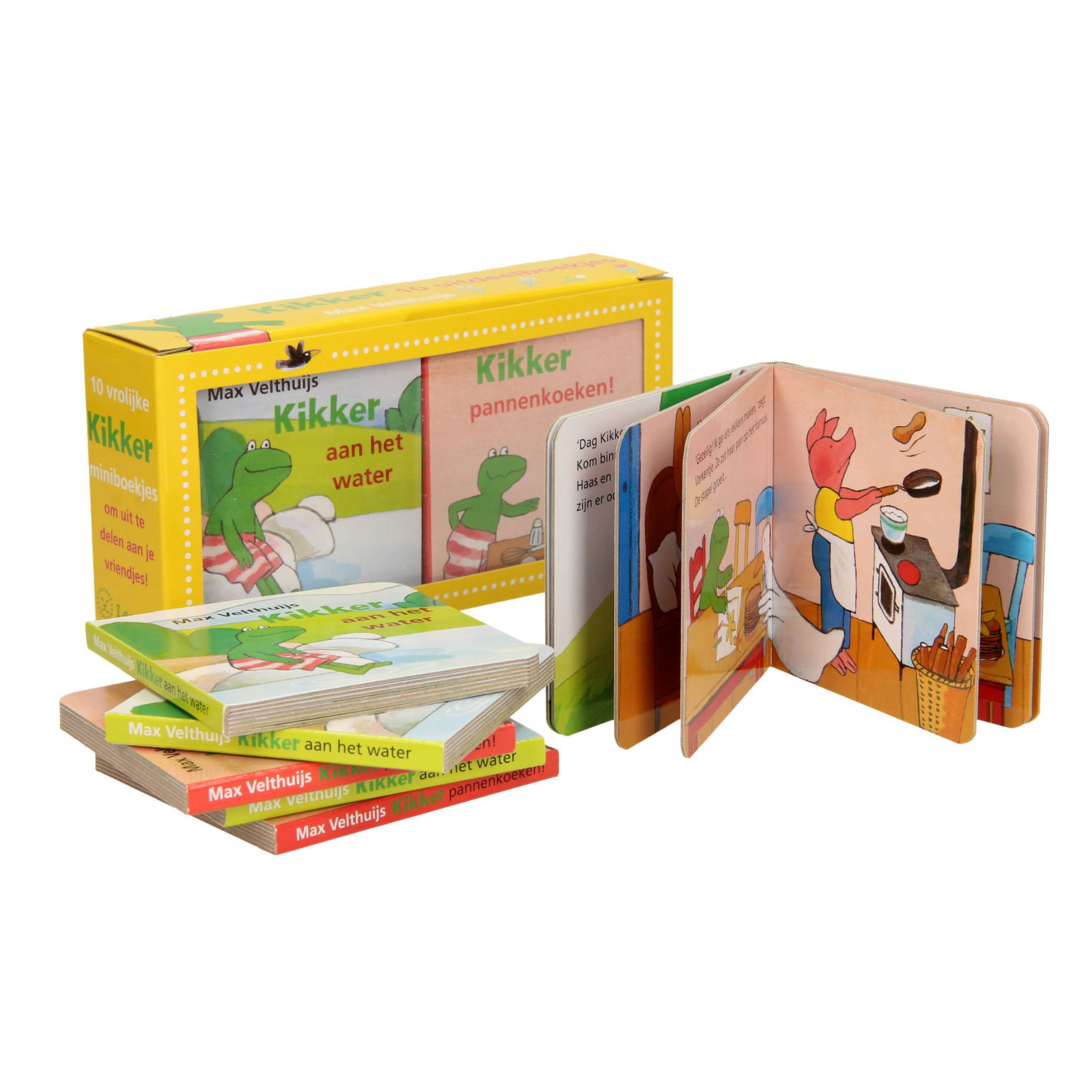 Kikker uitdeelboekje traktatie cadeautje Uitdeelboekje traktatie cadeautjes kikker en vriendjes