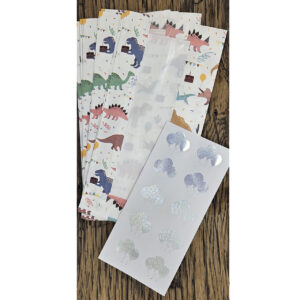 Dinosaurus traktaties venster zakjes sticker