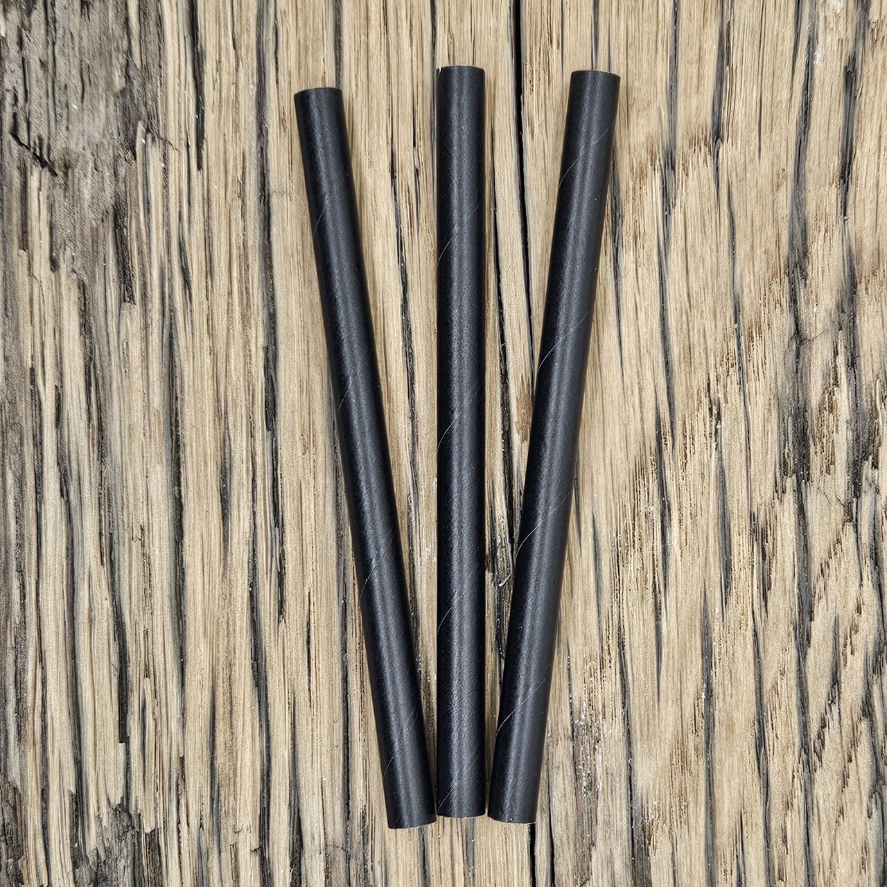 Kartonnen rietjes zwart kort zwarte korte papieren rietjes