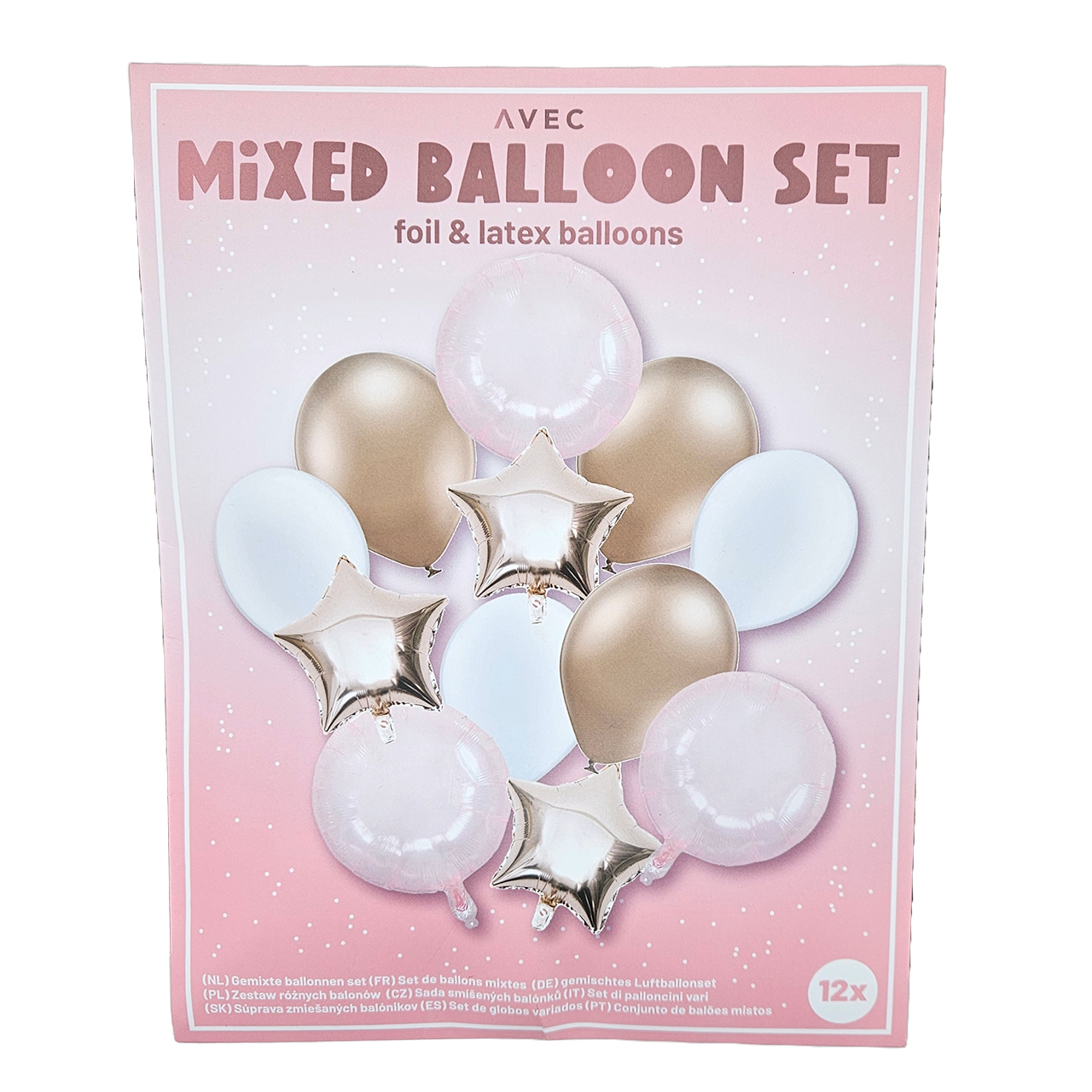 Ballon mix roze rose feestversiering meisje