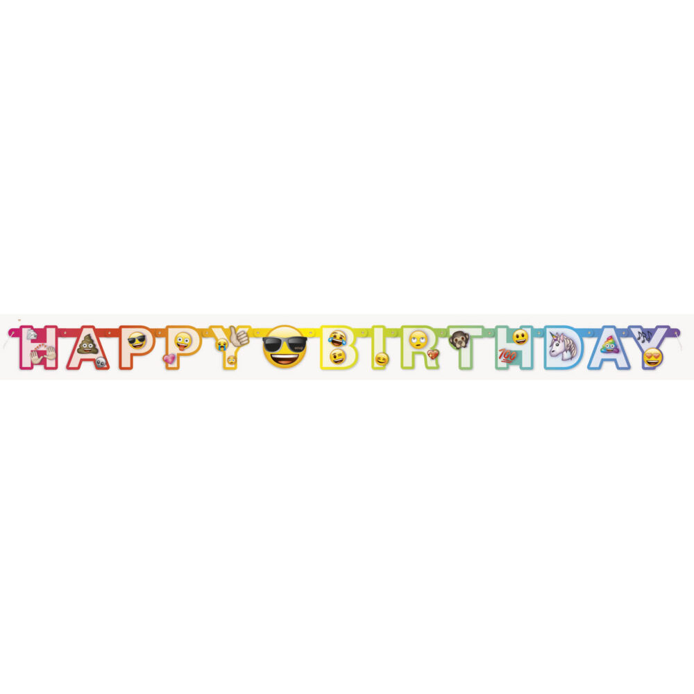 Emoji them verjaardagsslinger happy birthday