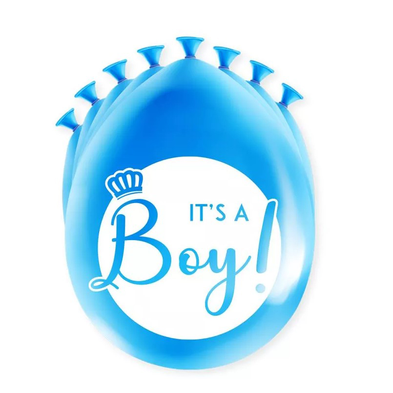 Blauwe geboorte ballon jongen it's a boy