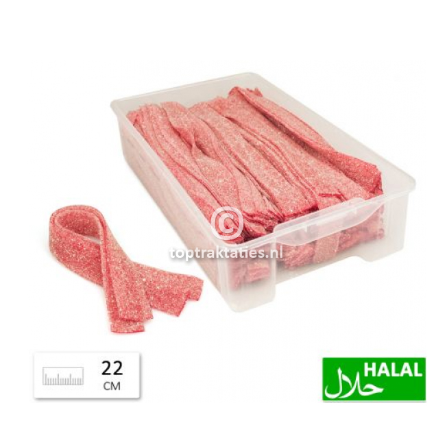 Zure mat strawberry rood traktatie snoepjes halal