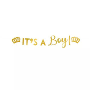Geboorte slinger goud jongen it's a boy