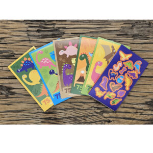 Dinosaurus uitdeelboekjes stickers