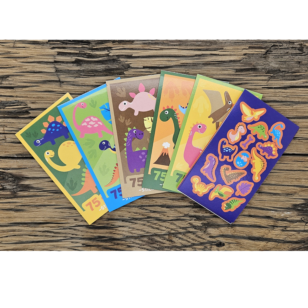 Dinosaurus uitdeelboekjes stickers