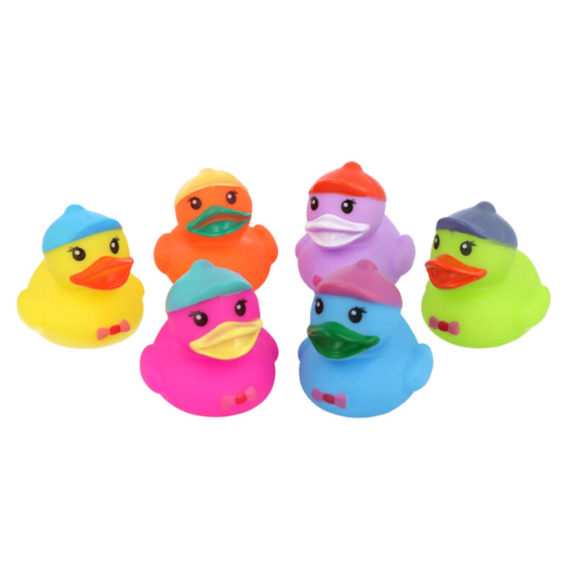 gekleurde badeenden traktatie cadeautje