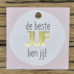 De beste juf ben jij roze +&euro;&nbsp;0,50