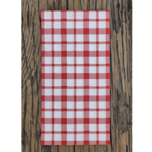 Rood witte traktatie servet patat friet